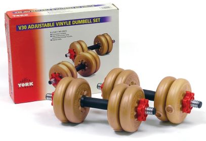 York V30 Spin Lock Dumbbell Set