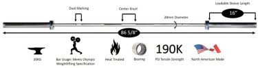 Men’s Elite Olympic Competition Weight Bar