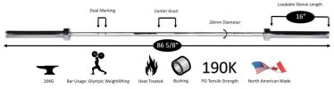 Men’s Elite Olympic Training Weight Bar