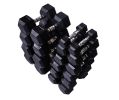 Vortex Rubber Hex Dumbbell Sets 5-50 lb