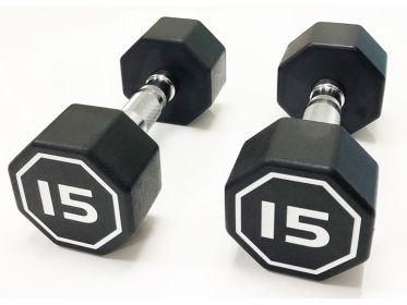 Octagon Coated Dumbbell 50LB