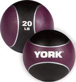 20lb. 2 Tone Medicine Rubber Ball- Purple