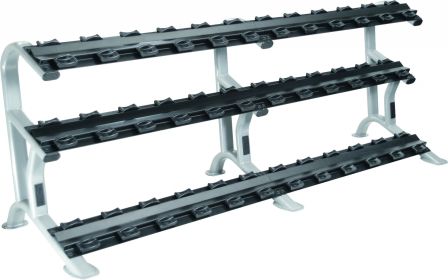 3 - Tier ETS Dumbbell Rack for Pro-Style Dumbbells (18 Pairs)