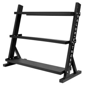 Valor Flat Shelf 3 Tier Tray Storage Rack for Fitness Equipment