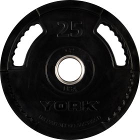 25 lb.    G2 Dual Grip Thin Line Rubber Encased Olympic Plate