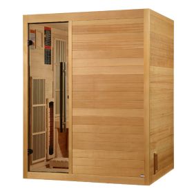 2025 Golden Designs "Soria" 3 Person Hybrid Sauna (Indoor) Full Spectrum and Harvia Traditional Stove (GDI-8330-01) 2025 Golden Designs "Soria" 3 Person Hybrid Sauna (Indoor) Full Spectrum and Harvia Traditional Stove (GDI-8330-01)
