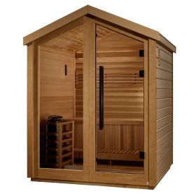 Golden Designs "Savonlinna" 3 Person Barn Outdoor Traditional Sauna (GDI-8503-01) Golden Designs "Savonlinna" 3 Person Barn Outdoor Traditional Sauna (GDI-8503-01)