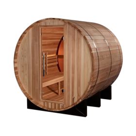 Golden Designs "Zurich" 4 Person Barrel with Bronze Privacy View Traditional Sauna (GDI-B024-01) Golden Designs "Zurich" 4 Person Barrel with Bronze Privacy View Traditional Sauna (GDI-B024-01)