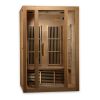 Maxxus "Seattle" 2 person Near Zero EMF FAR Infrared Sauna Canadian Hemlock