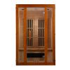 Maxxus "Aspen" Dual Tech 2 person Low EMF FAR Infrared Sauna Canadian Hemlock