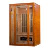 Maxxus "Aspen" Dual Tech 2 person Low EMF FAR Infrared Sauna Canadian Hemlock