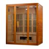 Maxxus "Alpine" Dual Tech 3 person Low EMF FAR Infrared Sauna Canadian Hemlock