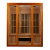 Maxxus "Alpine" Dual Tech 3 person Low EMF FAR Infrared Sauna Canadian Hemlock