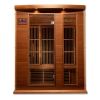 Maxxus "Montilemar Edition" 3 Person Near Zero EMF FAR Infrared Sauna - Canadian Red Cedar