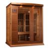 Maxxus "Montilemar Edition" 3 Person Near Zero EMF FAR Infrared Sauna - Canadian Red Cedar