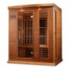 Maxxus "Montilemar Edition" 3 Person Near Zero EMF FAR Infrared Sauna - Canadian Red Cedar