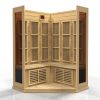 MX-K356-01 Maxxus Low EMF FAR Infrared Sauna Canadian Hemlock