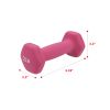 Sunny Health & Fitness Neoprene Dumbbell - 2lb (PAIR)