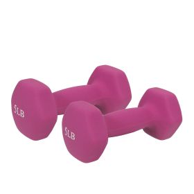 Sunny Health & Fitness Neoprene Dumbbell - 5lb (PAIR)