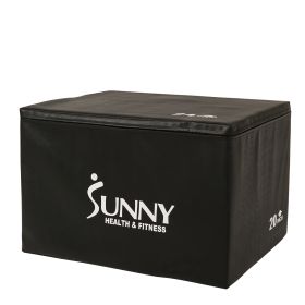 Sunny Health & Fitness 3 in 1 Weighted Pro-Plyo Box 30" 24" 20"