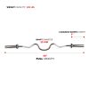 Sunny Health & Fitness 48" Olympic Super Curl Bar with Ring Collars