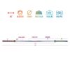 Valor Rainbow Coated Needle Bearing Barbell 86" 28mm