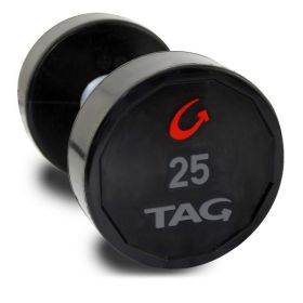 Tag Fitness Round Premium Ultrathane Dumbbell 130-150 lb Set