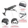 Sunny Health & Fitness Adjustable Utility Weight Bench with 430 LB Max Weight and Dual Incline Settings - SF-BH6921