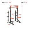 Sunny Health & Fitness Power Zone Half Rack Heavy Duty Performance Power Cage with 1000 LB Weight Capacity – SF-XF9933