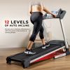 Sunny Health & Fitness SF-T7515 Smart Treadmill with Auto Incline