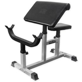 Valor Adjustable Seated Preacher Curl Bench