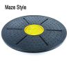 Yoga Balance Board Disc Stability Round Plates Exercise Trainer For Fitness Sports Waist Wriggling Fitness Balance Board-C; Exercise Equipment