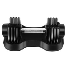 Adjustable Dumbbell 25 lbs with Fast Automatic  and Weight Plate for Workout Home Gym