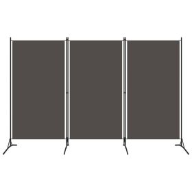 vidaXL 3-Panel Room Divider Anthracite 102.4"x70.9"