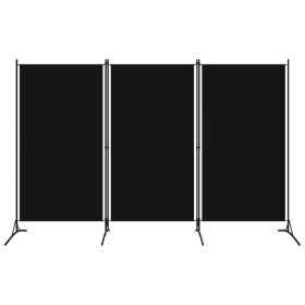 vidaXL 3-Panel Room Divider Black 102.4"x70.9"