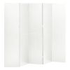 vidaXL 5-Panel Room Divider White 78.7"x70.9" Steel