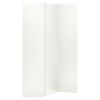 vidaXL 3-Panel Room Divider White 47.2"x70.9" Steel