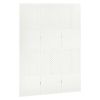 vidaXL 3-Panel Room Divider White 47.2"x70.9" Steel