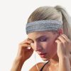 Grey Outdoor Sports Headband Portable Fitness Hair Bands Man Woman Hair Wrap Brace Elastic Cycling Yoga Running Exercising