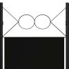 vidaXL 5-Panel Room Divider Black 78.7"x70.9"