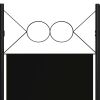 vidaXL 4-Panel Room Divider Black 63"x70.9"