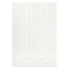 vidaXL 3-Panel Room Divider White 47.2"x70.9" Steel