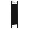 vidaXL 4-Panel Room Divider Black 63"x70.9"