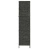 vidaXL 5-Panel Room Divider Black 76"x63" Water Hyacinth