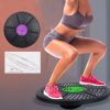 Yoga Balance Board Disc Stability Round Plates Exercise Trainer For Fitness Sports Waist Wriggling Fitness Balance Board-C; Exercise Equipment