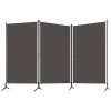 vidaXL 3-Panel Room Divider Anthracite 102.4"x70.9"