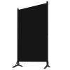 vidaXL 3-Panel Room Divider Black 102.4"x70.9"