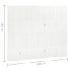 vidaXL 5-Panel Room Divider White 78.7"x70.9" Steel