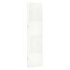 vidaXL 3-Panel Room Divider White 47.2"x70.9" Steel