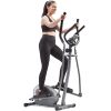 Sunny Health & Fitness Essentials Series Magnetic Smart Elliptical with Exclusive SunnyFit® App Enhanced Bluetooth Connectivity